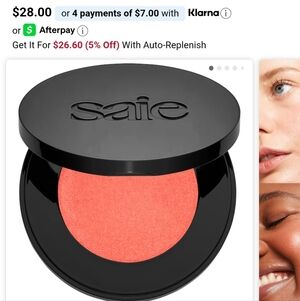 New Saie Glow Sculpt In Peachglow